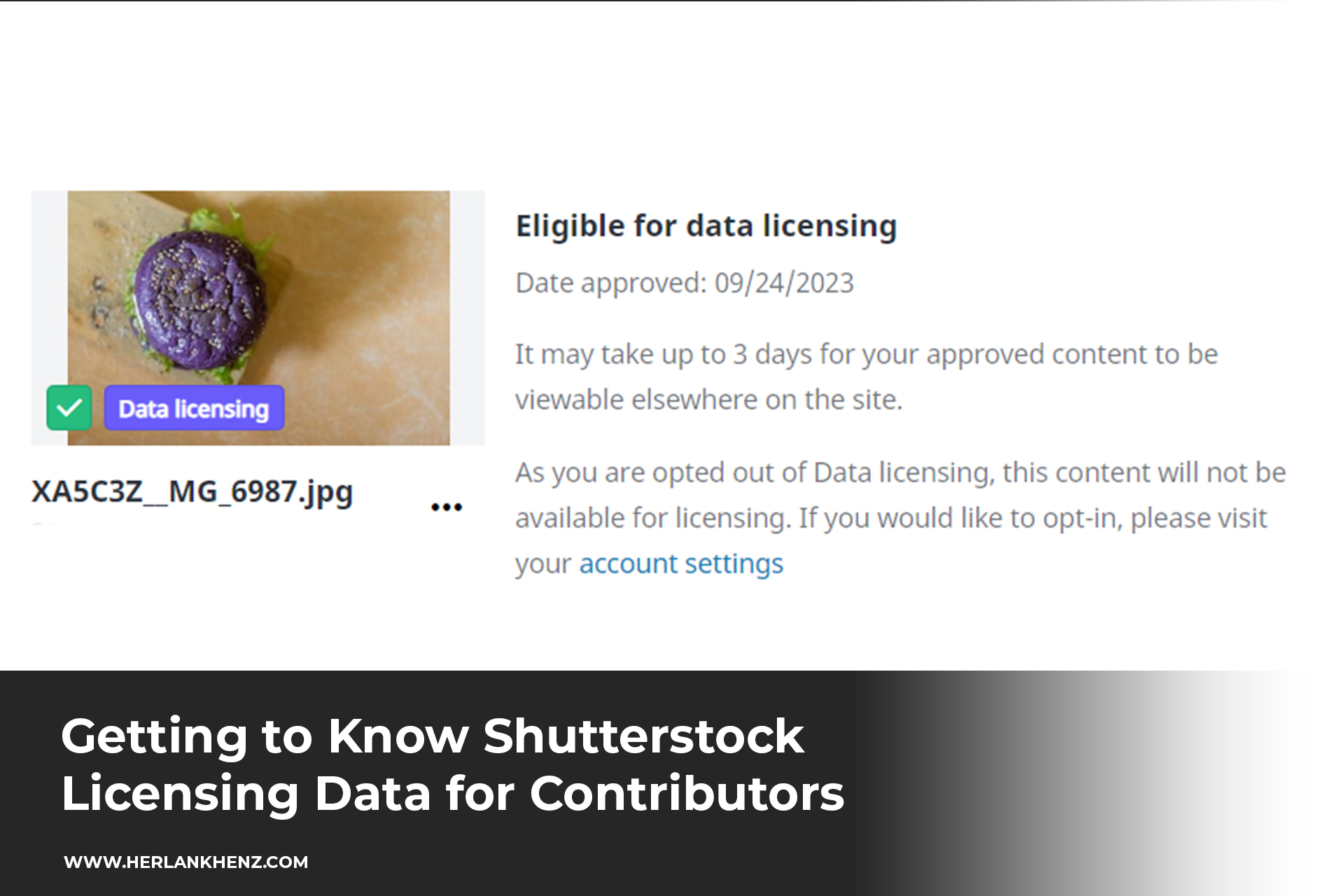 Знакомство с данными о лицензировании Shutterstock для авторов